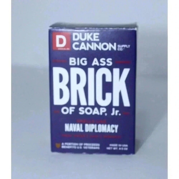 Duke Cannon Big Ass Brick Of Soap JR 4.5oz Men Smells Like NAVAL DIPLOMACY - NIB - Picture 1 of 10
